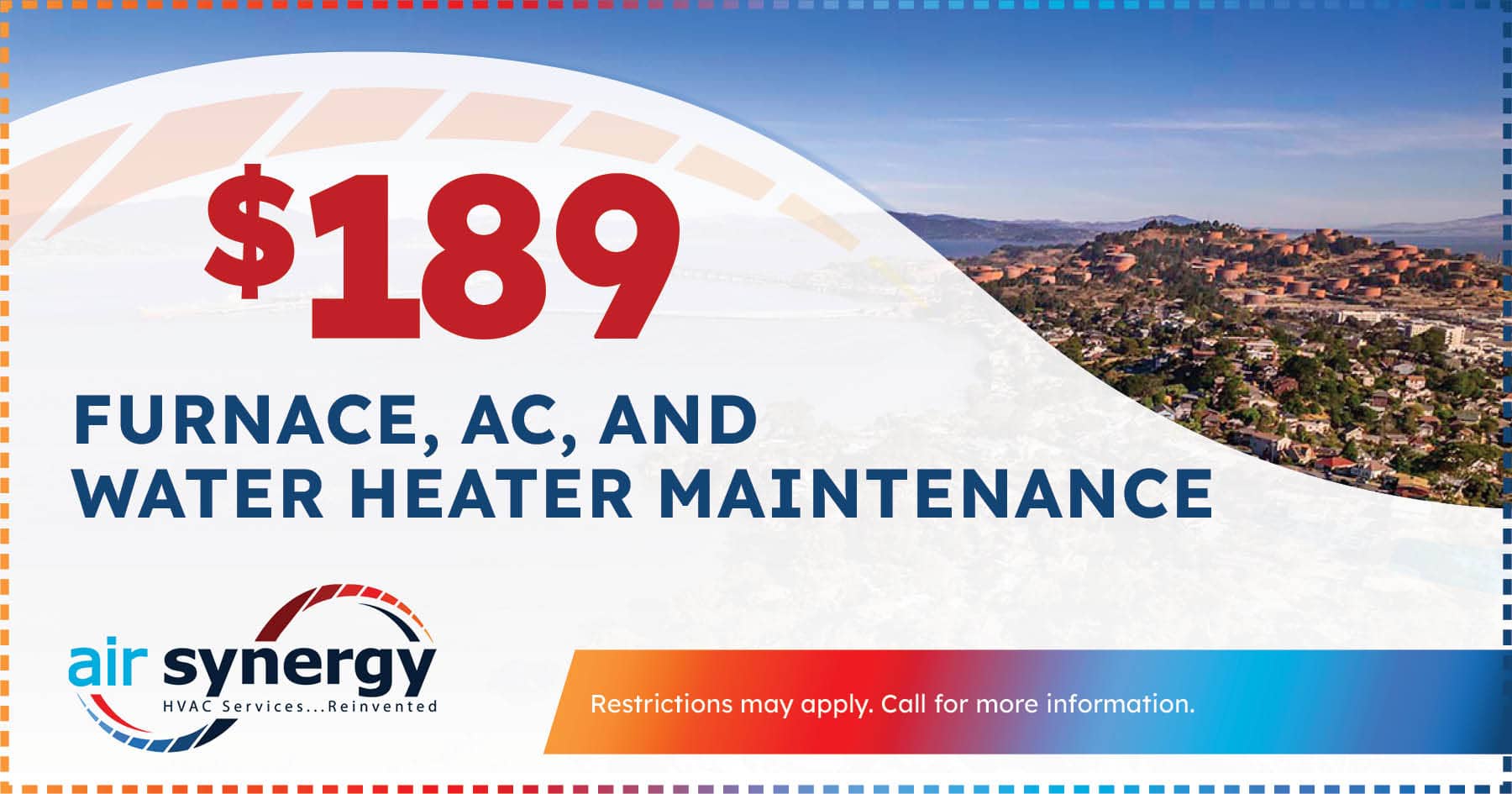 9 furnace, AC, and water heater maintenance.