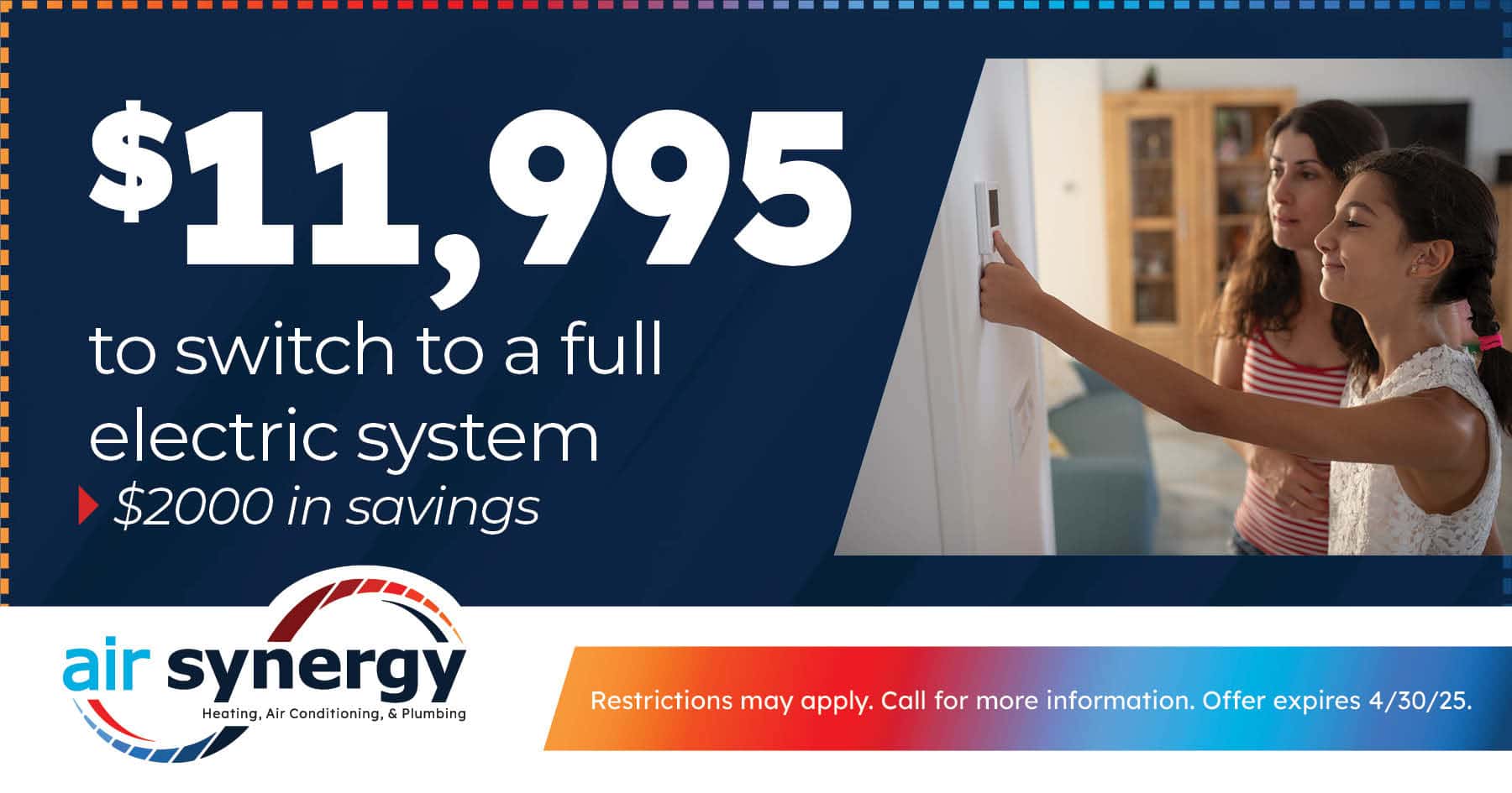 Save ,000 with a full electric system!