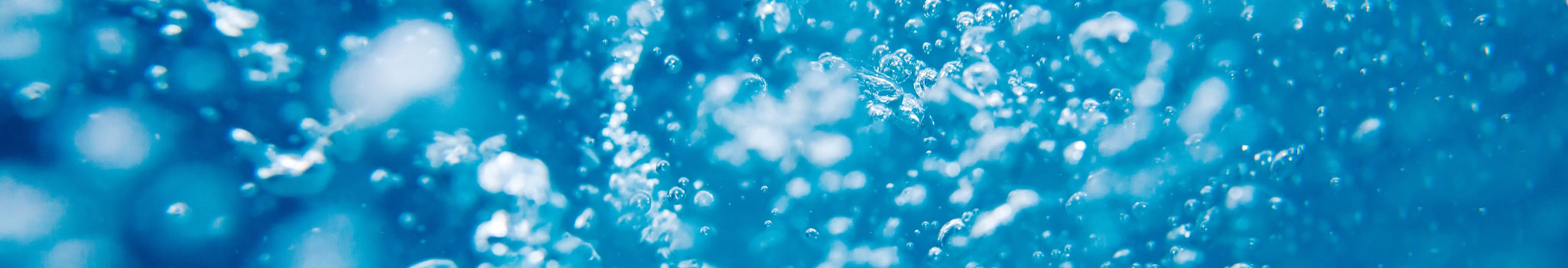 Air bubbles in water.